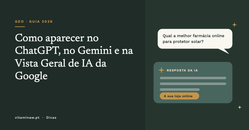 Capa do artigo: como aparecer no ChatGPT, no Gemini e na Vista Geral de IA da Google