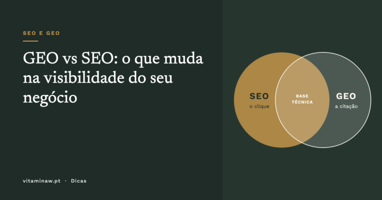 Capa do artigo: GEO vs SEO, o que muda na visibilidade do seu negócio