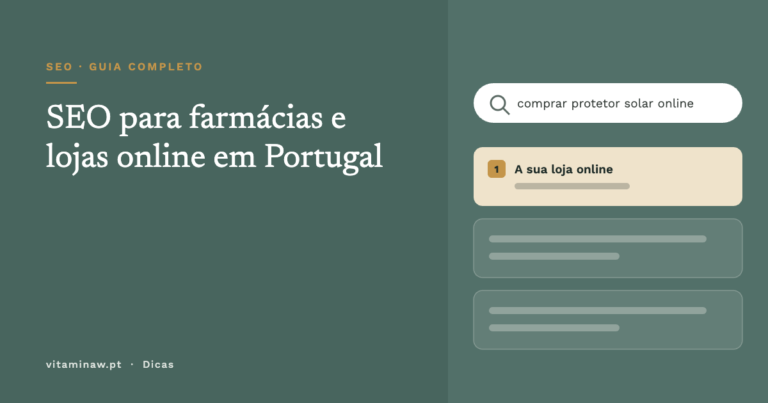 Capa do artigo: SEO para farmácias e lojas online em Portugal